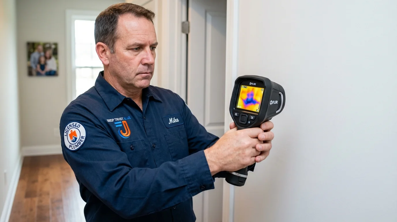 Thermal imaging leak detection by Johns Plumbing LLC in Willow Springs